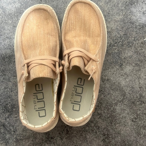 Hey Dude Shoes Hey Dude Pink Glitter Shoes Poshmark